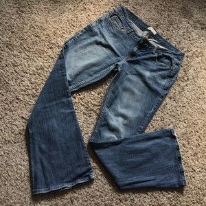 Aeropostale Women's Jeans Haley Flare Size 9/10 Short Court Y2K Medium Wash